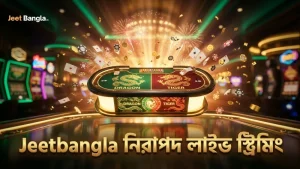 Jeetbangla-এর নিরাপদ লাইভ ডিলার স্ট্রিমিং গেমের বিশ্বাসযোগ্যতা বাড়ায়।