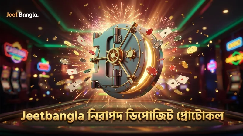 Jeetbangla নিরাপদ ডিপোজিট নিশ্চিত করতে এনক্রিপশন ও কনফার্মেশন ব্যবহার করে।