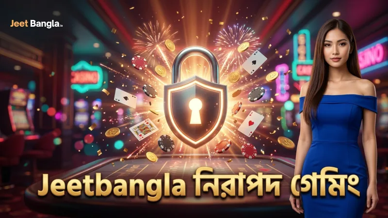 Jeetbangla প্ল্যাটফর্মে নিরাপদ গেমপ্লে নিশ্চিত করা হয়।